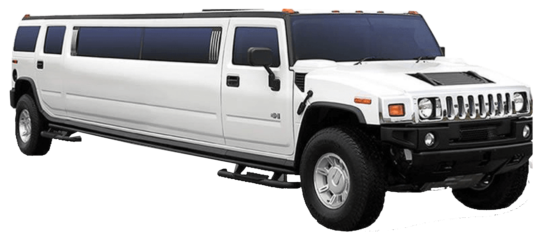 Hummer Limo White City Captain Transportation Wedding Quinceanera