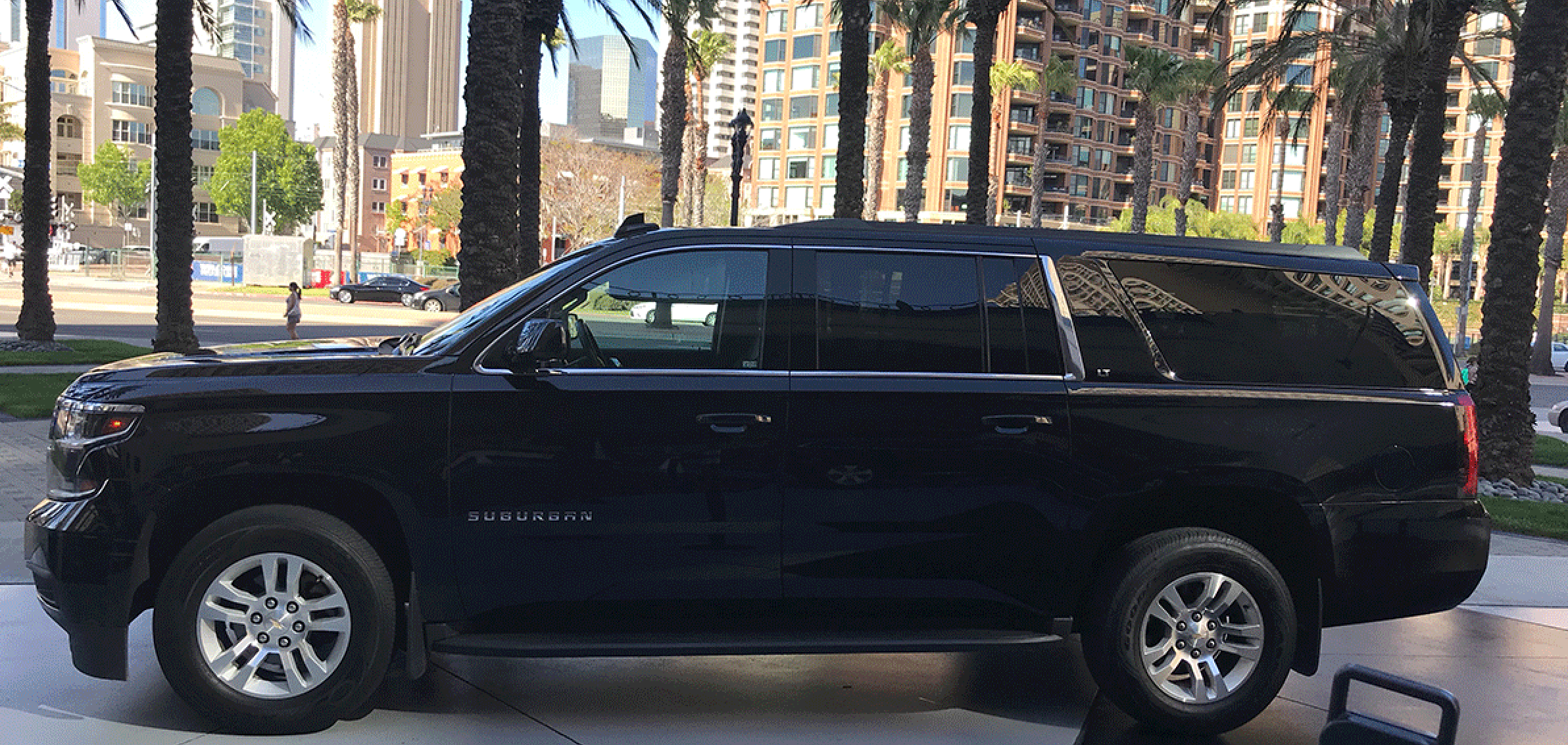 Suburban SUV at Captain Transportation for transfers to San Diego Airport, LAX and more