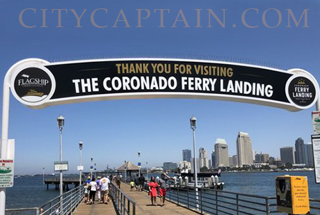 Coronado transportation to and from the Coronado ferry landing, hotel del Coronado. 