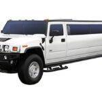 Wedding Transportation Limousine with White Hummer Limo.