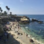 La Jolla cove beach while driving with City Captain Transportation.