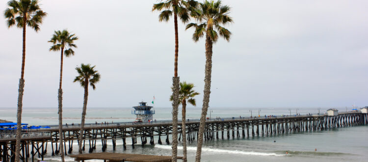 beach-view-in-orange-county-of-san-clemente-pier-from San Diego city captain transportation