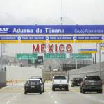 Driving through the border from San Diego to Tijuana Airport.